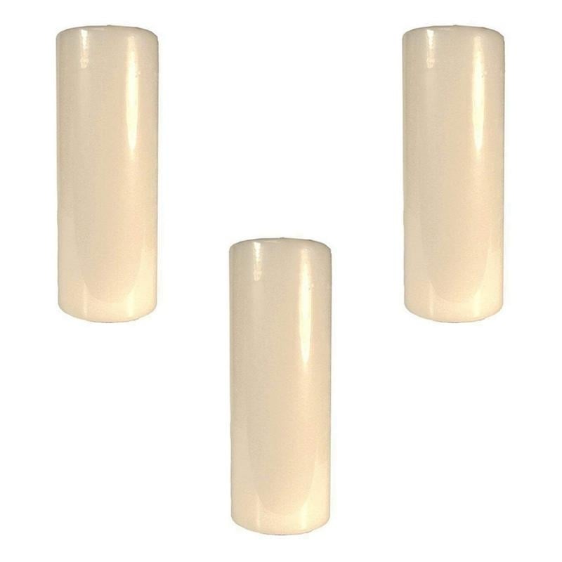 Candle-Lite Unscented Pillar Candle Ivory 2.8x8 Inch Pack of 3 Long-Lasting Image 1