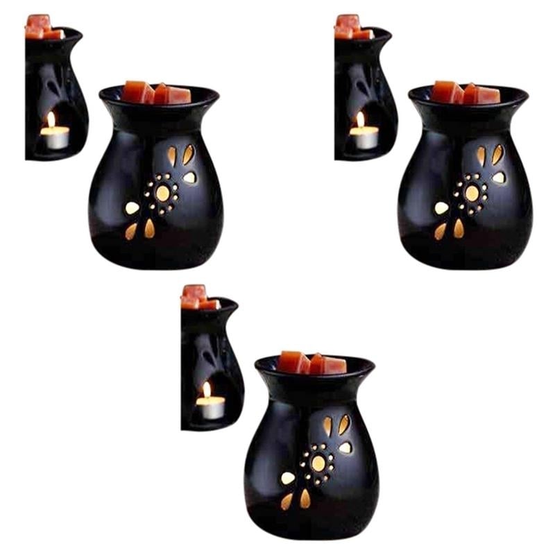 Candle-Lite Black Simmering Pot Set Pack of 3 Kitchen Essential Home Scents Image 1