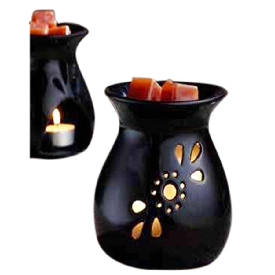 Candle-Lite Black Simmering Pot 415006 Home Fragrance Essential Oil Warmer Image 1