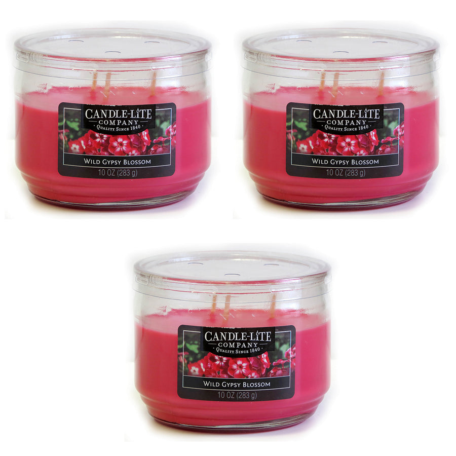 Candle-lite Wild Gypsy Blossom Jar Candles 10 oz Pack of 3 Scented Candles Image 1