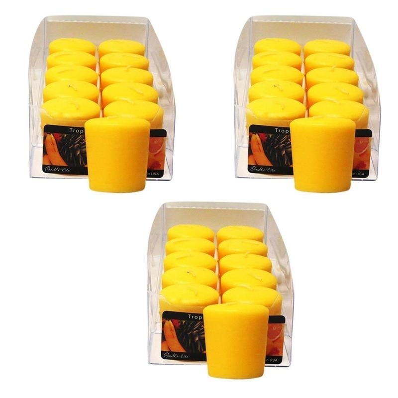 Candle-Lite Top Votive Candles Tropical Fruit Medley 12 Pcs Pack of 3 Image 1