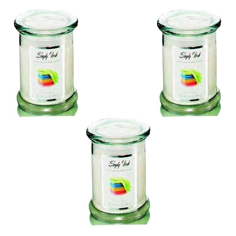 Candle-Lite Simply Fresh Candle Pack of 3 Richly Fragranced 8.5 Oz Each Image 1