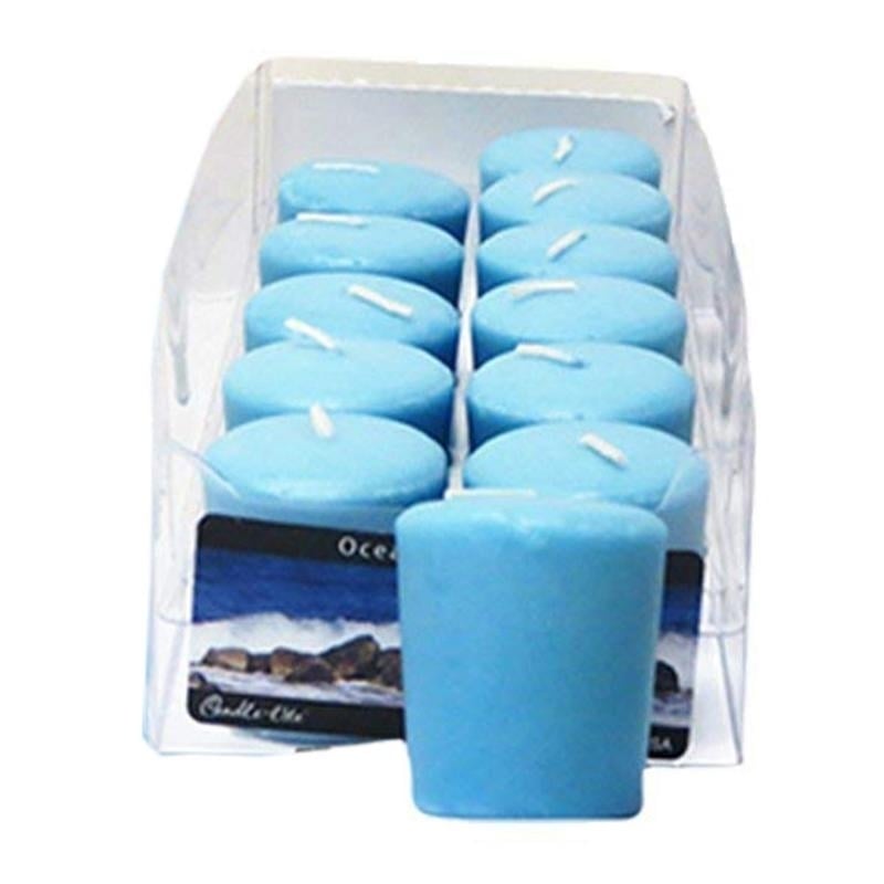 Candle-Lite Top Votive Candle Ocean Blue Mist 2oz Scented Candle Piece Price Image 1