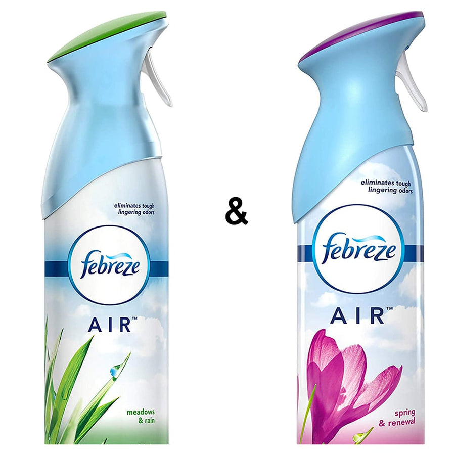 Air Freshener Meadows and Rain (1 Count, 250 g) by Febreze and Air Freshener Spring and Renewal (1 Count, 250 g) by Image 1