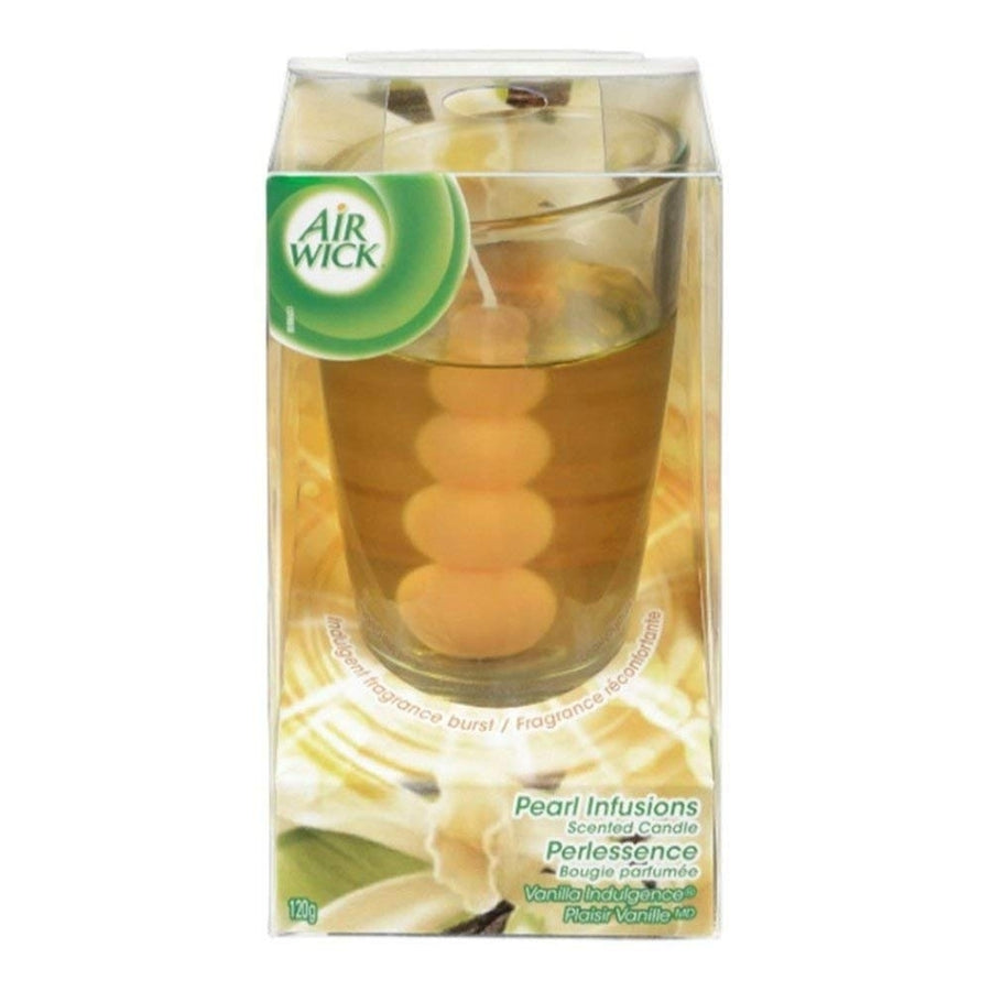 Airwick Candle Pearl Infusions Vanilla Indulgence 120g Pack of 3 Aromatherapy Image 1