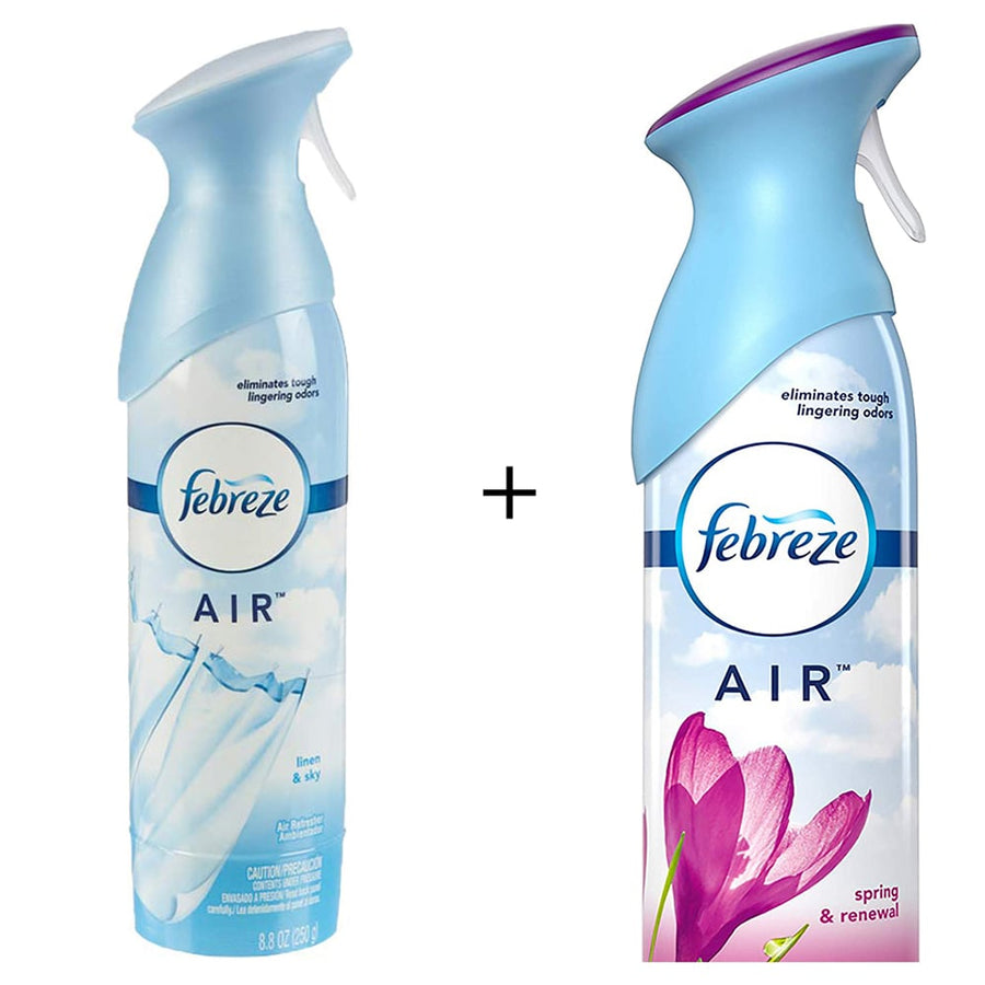 Air Freshener Linen and Sky (1 Count, 250 g) by Febreze and Air Freshener Spring and Renewal (1 Count, 250 g) by Febreze Image 1