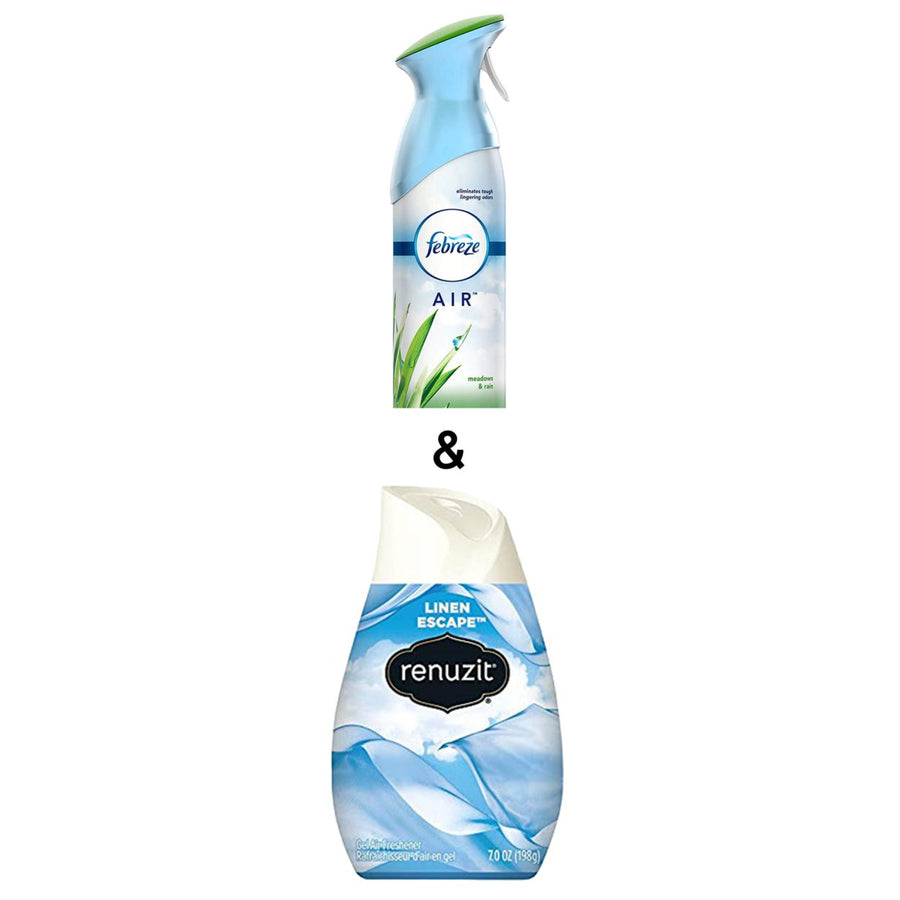 Adjustables Air Freshener, LINEN ESCAPE, 7 Ounce By Renuzit and Air Freshener Meadows and Rain 250g By Febreze Image 1