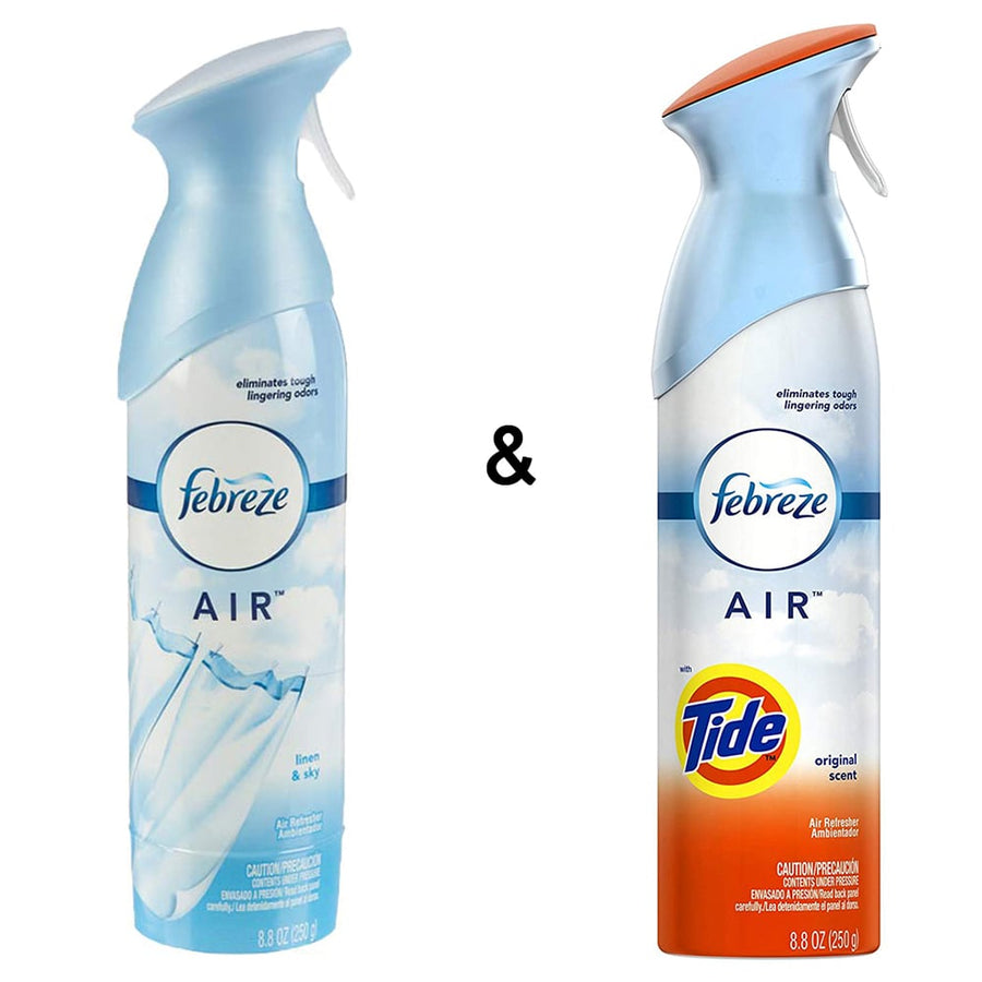 Air Freshener Linen and Sky (1 Count, 250 g) by Febreze and Air Freshener with Tide Original Scent (1 Count, 250 g) by Image 1