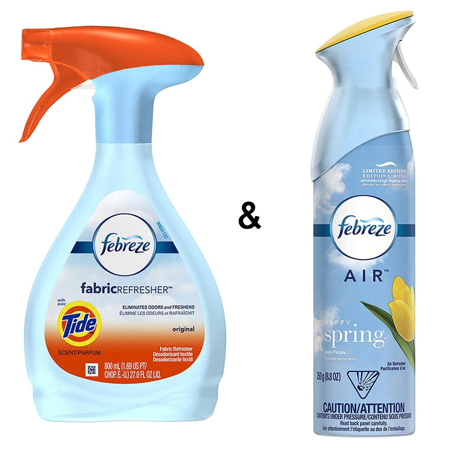 Fabric Refresher with Tide Original Scent Air Freshener 2.65 Pound by Febreze and Air Freshener Linen and Sky by Febreze Image 1