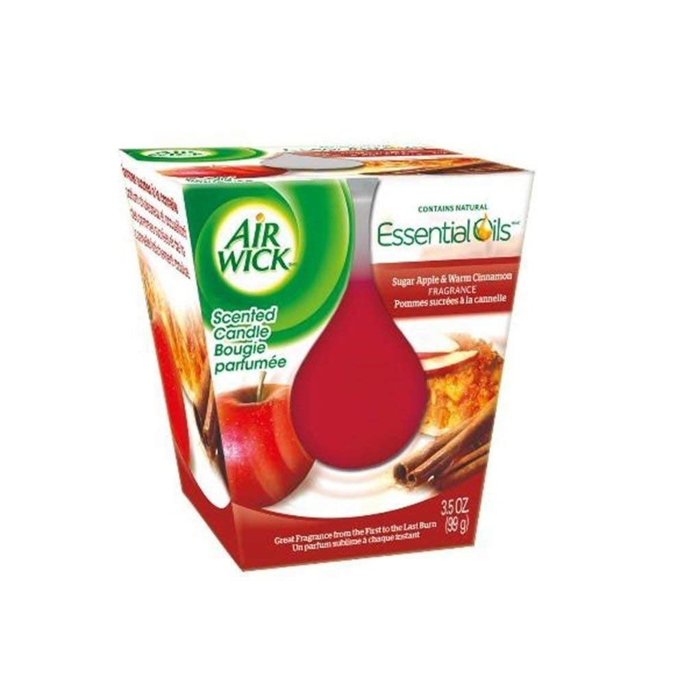 AIRWICK CANDLE: Frosted Candle Sugar Apple and Warm Cinnamon (Pack of 3) Image 1