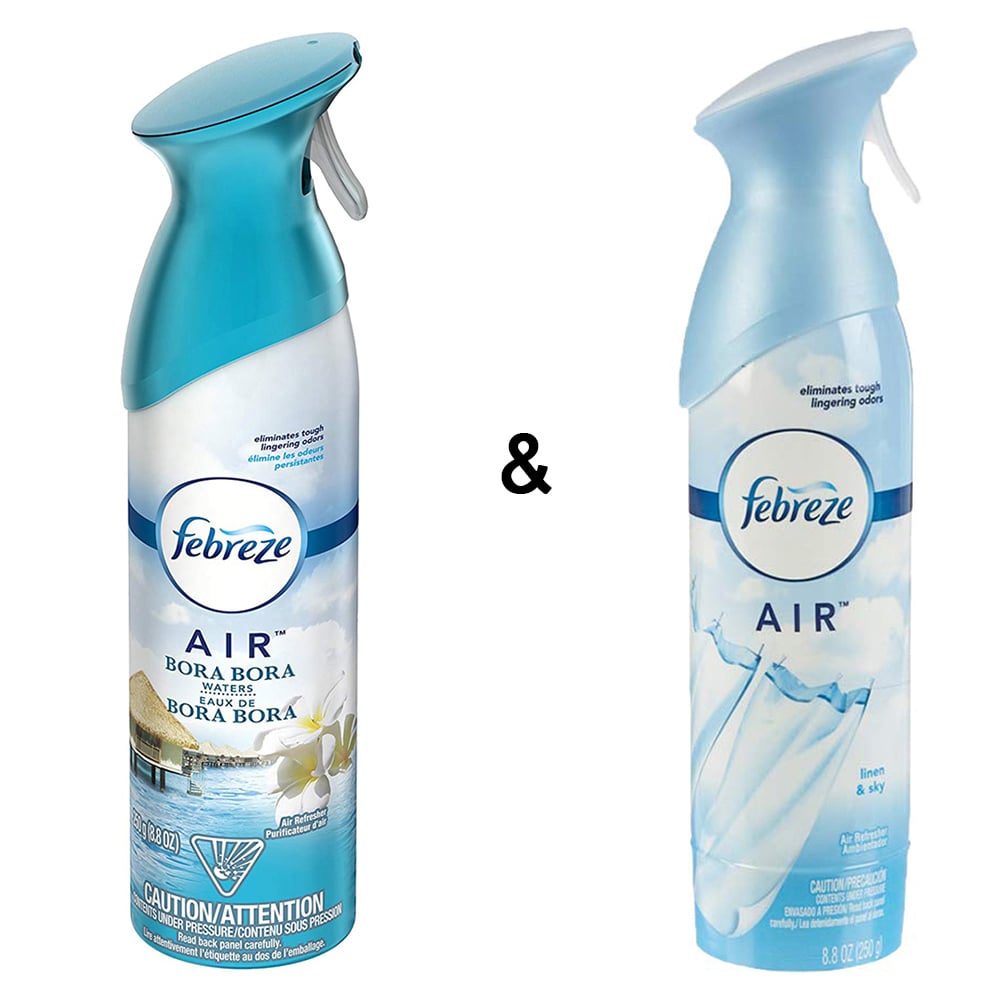 Air Freshener, Bora Bora Waters, 250 g by Febreze and Air Freshener Linen and Sky (1 Count, 250 g) by Febreze Image 1