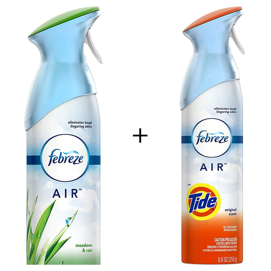 Air Freshener Meadows and Rain (1 Count, 250 g) by Febreze and Air Freshener with Tide Original Scent (1 Count, 250 g) Image 1