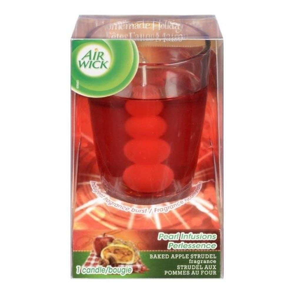 AIRWICK CANDLE: Pearl Infusions Apple Cinnamon Medley 120g (Pack of 3) Image 1