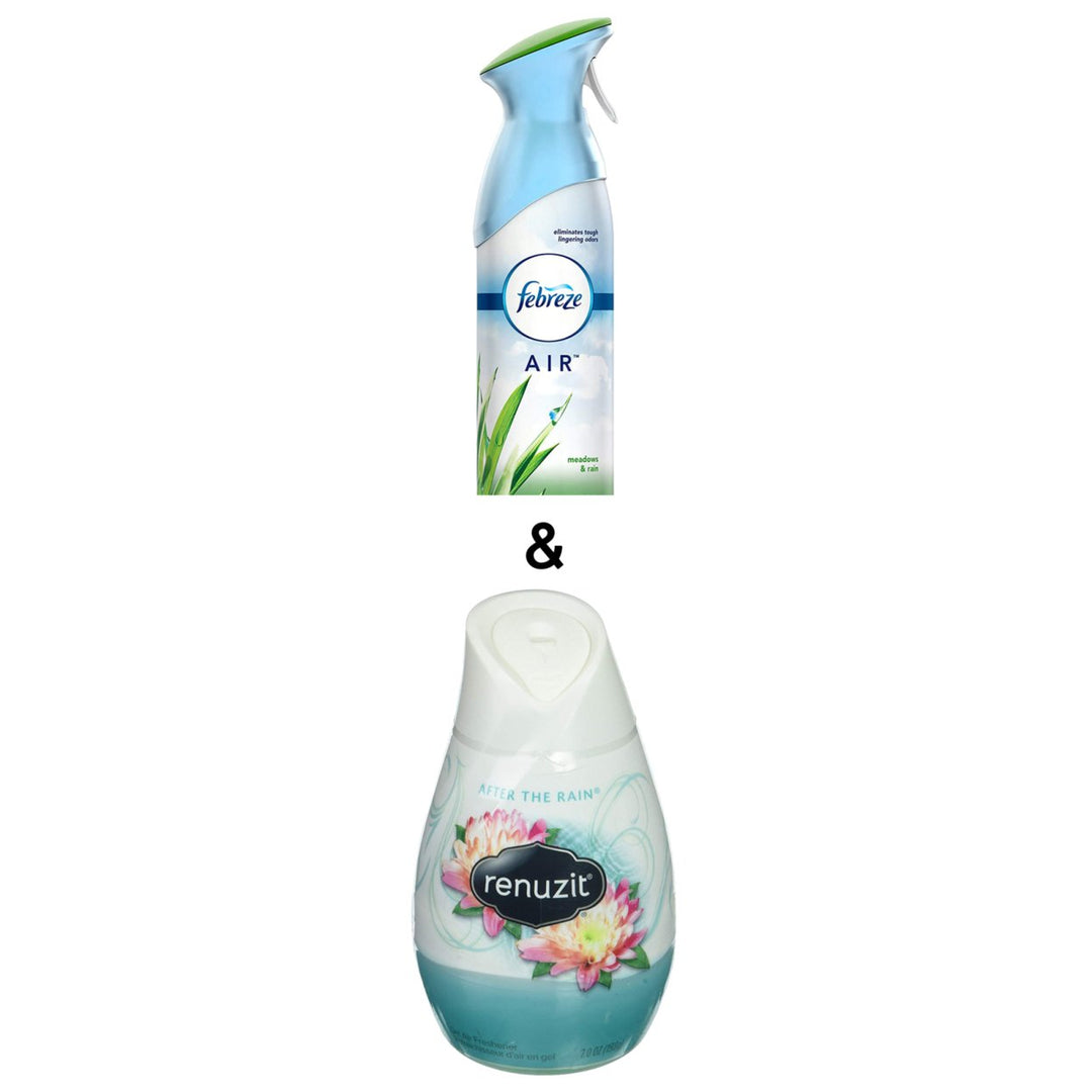 Aroma Adjustables Long Last Air Freshener, After The Rain, 7 Ounces By Renuzit and Air Freshener Meadows and Rain 250g Image 1