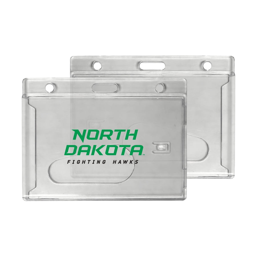 North Dakota Fighting Hawks Officially Licensed Clear View ID Holder - Collegiate Badge Protection Image 1