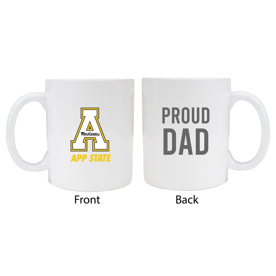 Appalachian State Proud Dad Ceramic Coffee Mug - White (2 Pack) Image 1