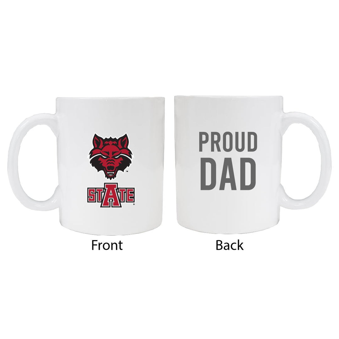 Arkansas State Proud Dad Ceramic Coffee Mug - White (2 Pack) Image 1