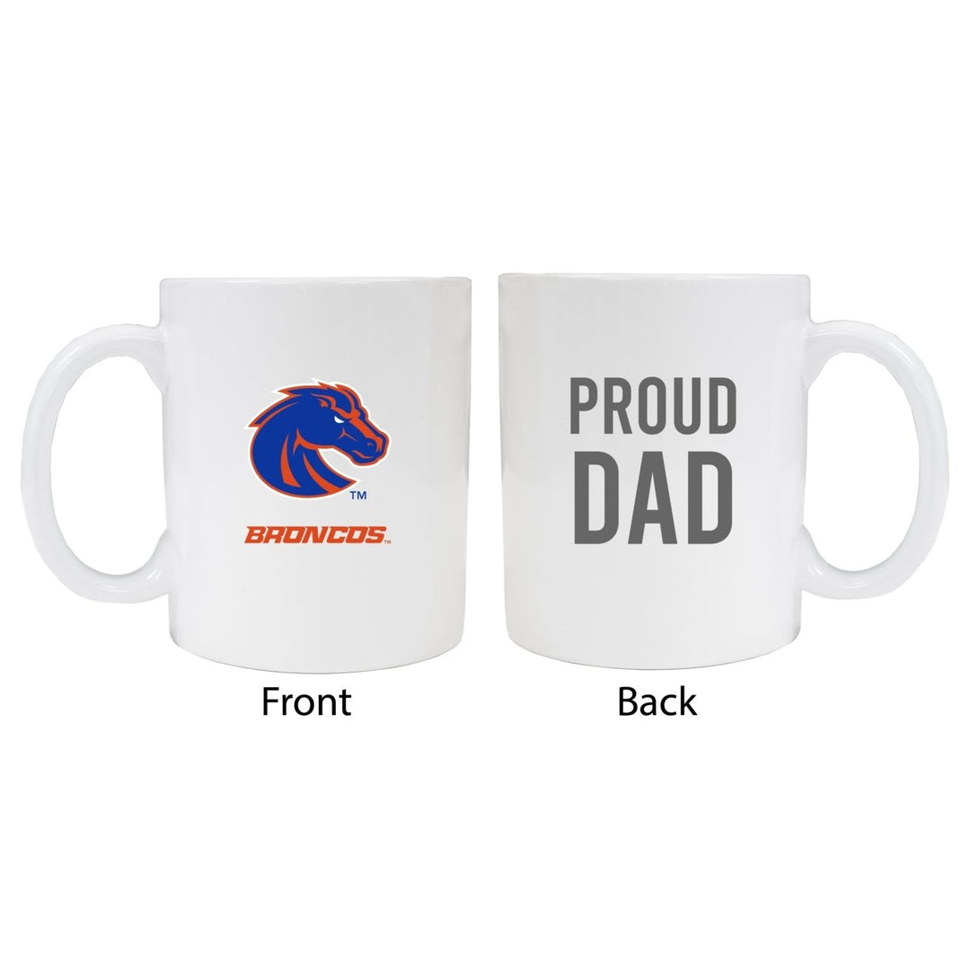 Boise State Broncos Proud Dad Ceramic Coffee Mug - White (2 Pack) Image 1