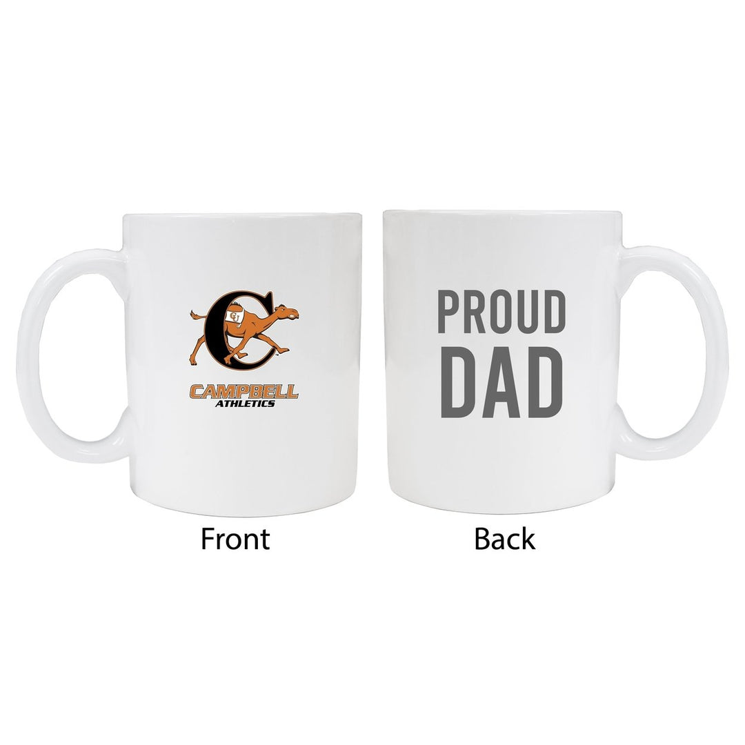 Campbell University Fighting Camels Proud Dad Ceramic Coffee Mug - White (2 Pack) Image 1