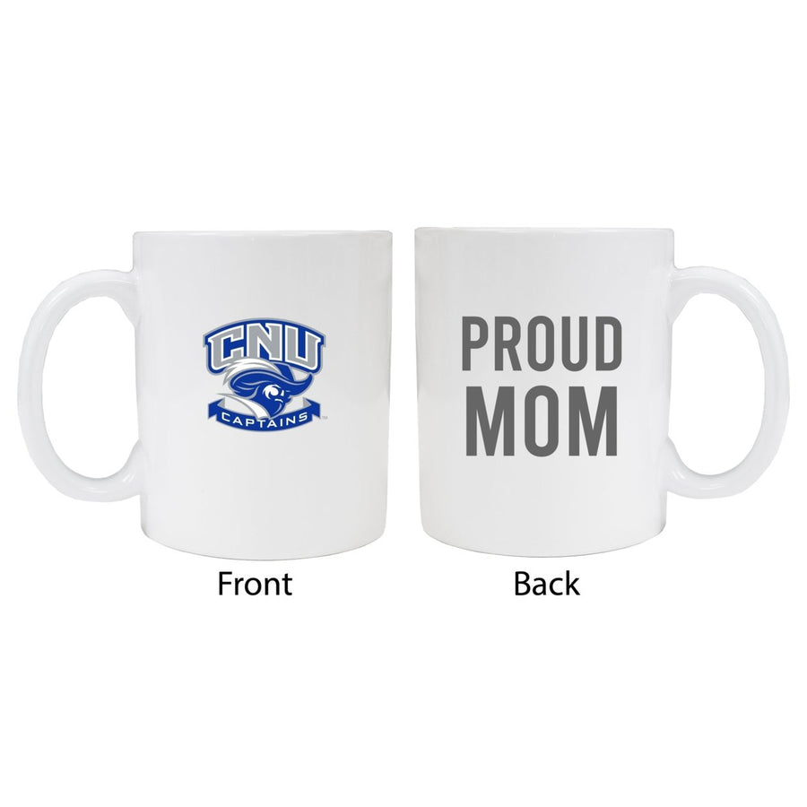 Christopher Newport Captains Proud Mom Ceramic Coffee Mug - White (2 Pack) Image 1