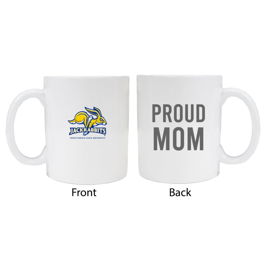 South Dakota State Jackrabbits Proud Mom Ceramic Coffee Mug - White Image 1