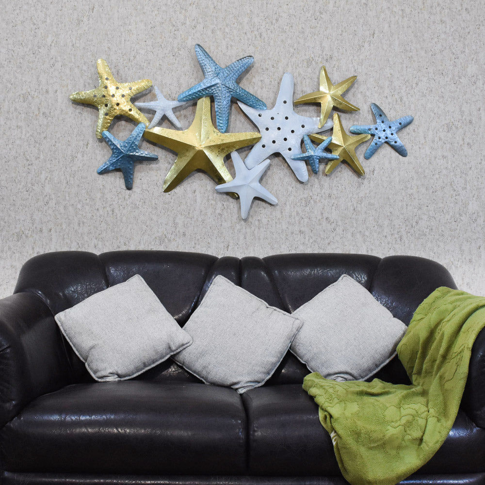 BBH Handmade Iron Star Shaped Multicolor BBVK1029 16x16 Inch Image 1