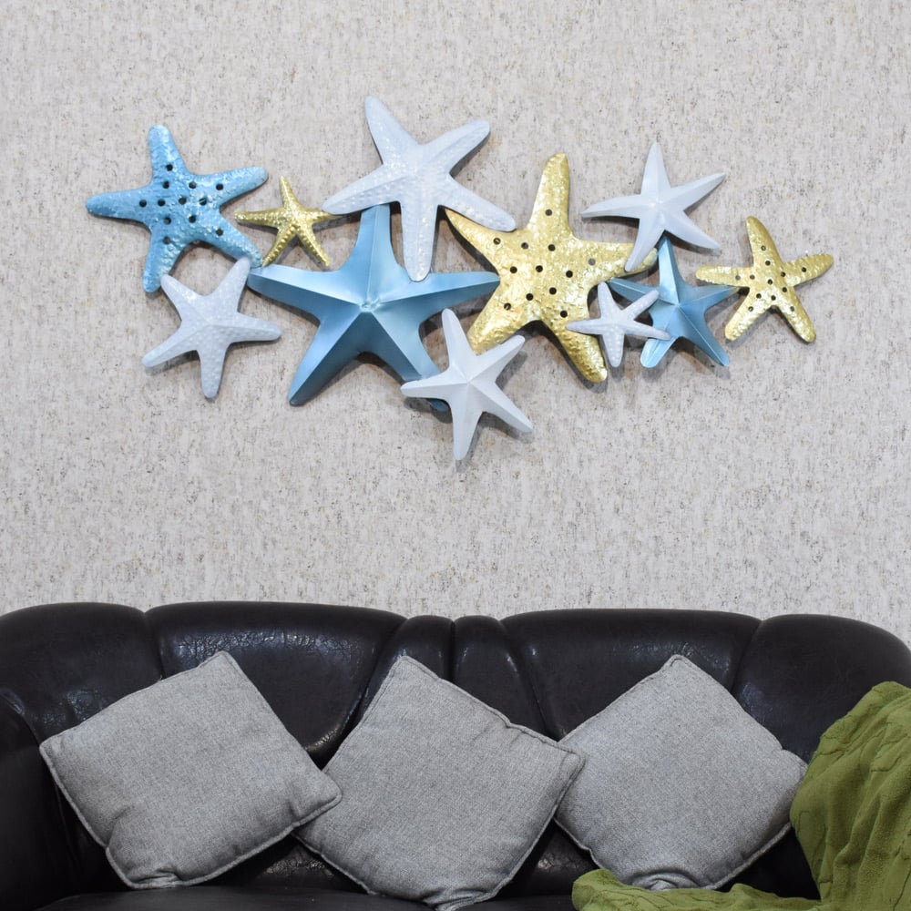 BBH Handmade Iron Star Shaped Multicolor BBVK1029 16x16 Inch Image 2