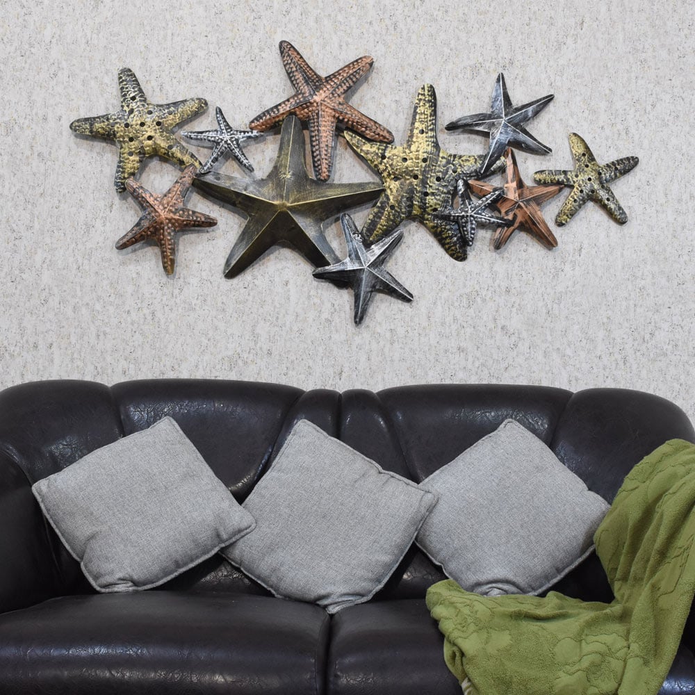 BBH Handmade Iron Star Shaped Multicolor BBVK1029 16x16 Inch Image 3