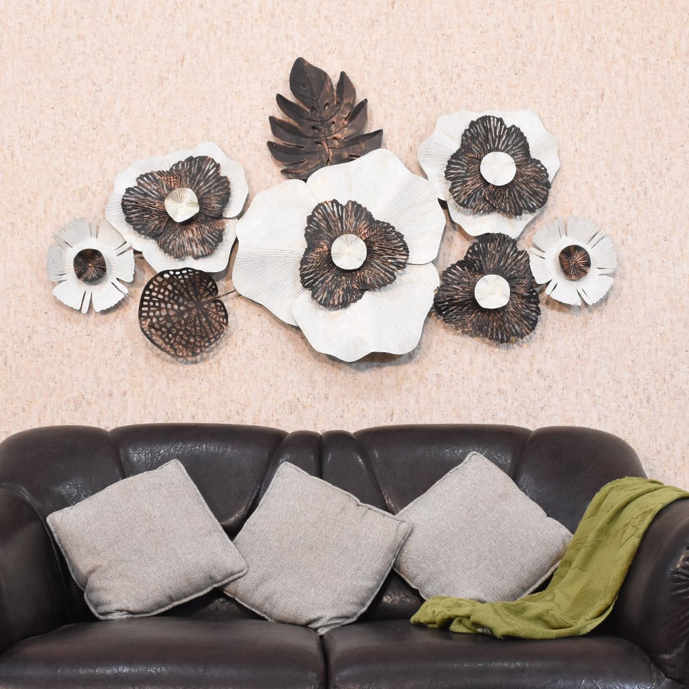 BBH Iron Floral Shapes Multicolor Handmade BBVK1039 Home Art Image 1