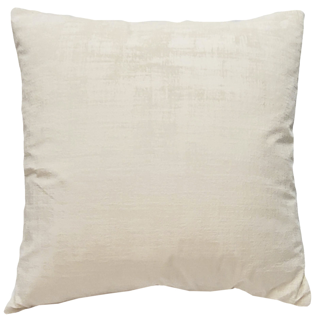 Alabaster Stucco Cream Throw Pillow 20x20 with Polyfill Insert Durable Polyester Image 1