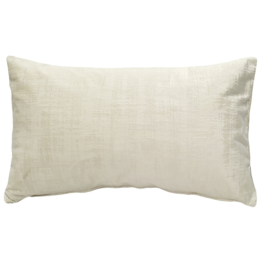 Alabaster Stucco Cream Throw Pillow 12x20, with Polyfill Insert Image 1