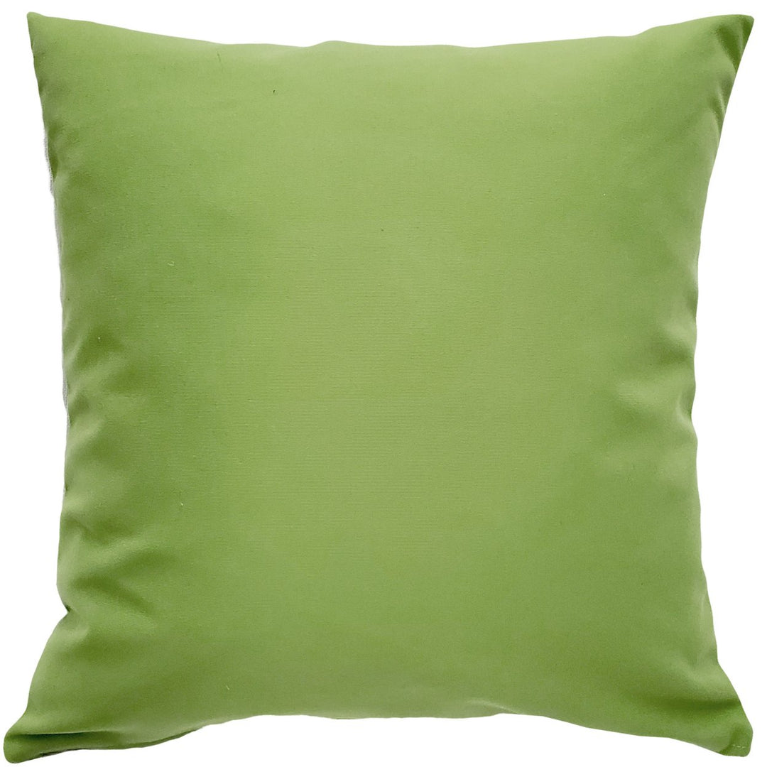 Sunbrella Ginko Green Outdoor Pillow 20x20 Polyfill Insert Durable Fabric Image 1