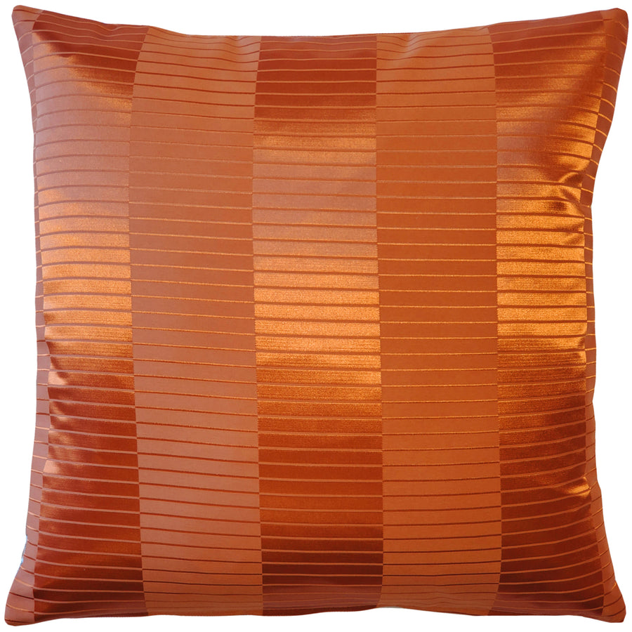 Pinctada Pearl Burnt Orange Throw Pillow 19x19, with Polyfill Insert Image 1