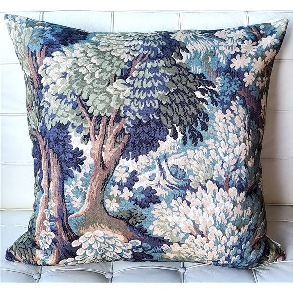 Somerset Woods Throw Pillow 20x20 Forest Scene Cotton Polyfill Insert Cream Image 4