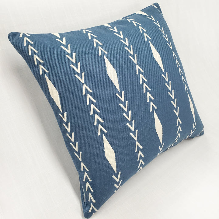 Diamond Ray Mineral Blue Throw Pillow 20x20 Soft Polyester with Polyfill Insert Image 2