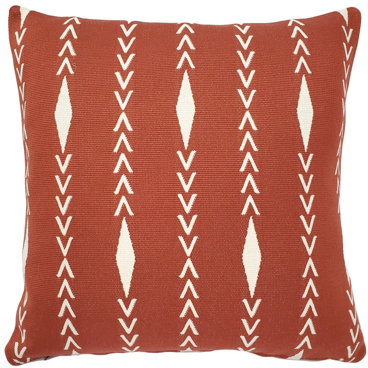 Diamond Ray Cinnamon Throw Pillow 20x20 Polyester with Polyfill Insert Image 1