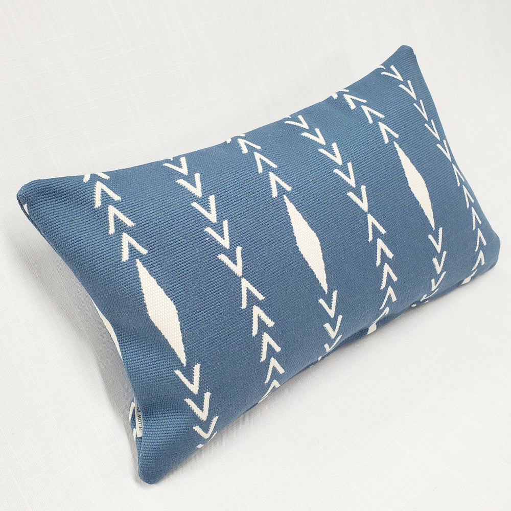 Diamond Ray Mineral Blue Throw Pillow 12x20, with Polyfill Insert Image 2