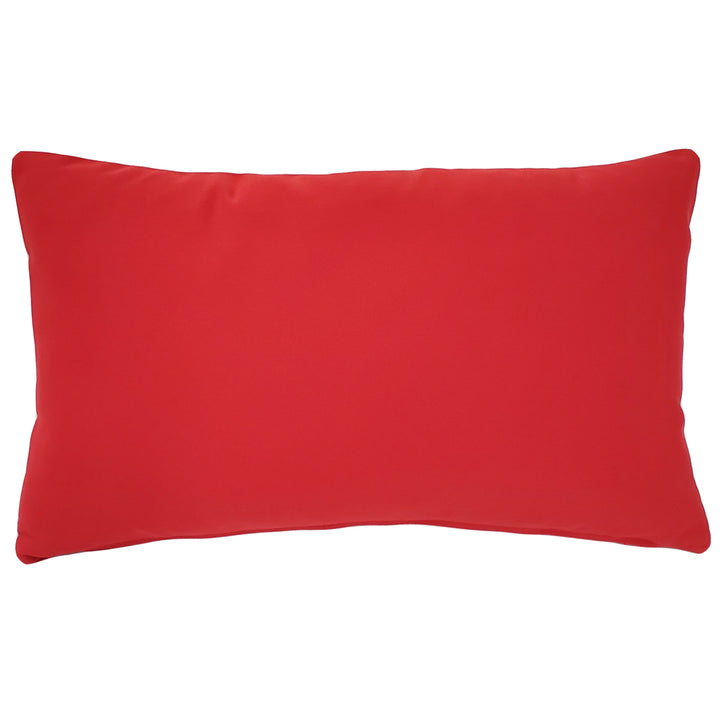 Sunbrella Jockey Red Outdoor Pillow 12x19 Polyfill Insert Durable Water-Repellent Image 1