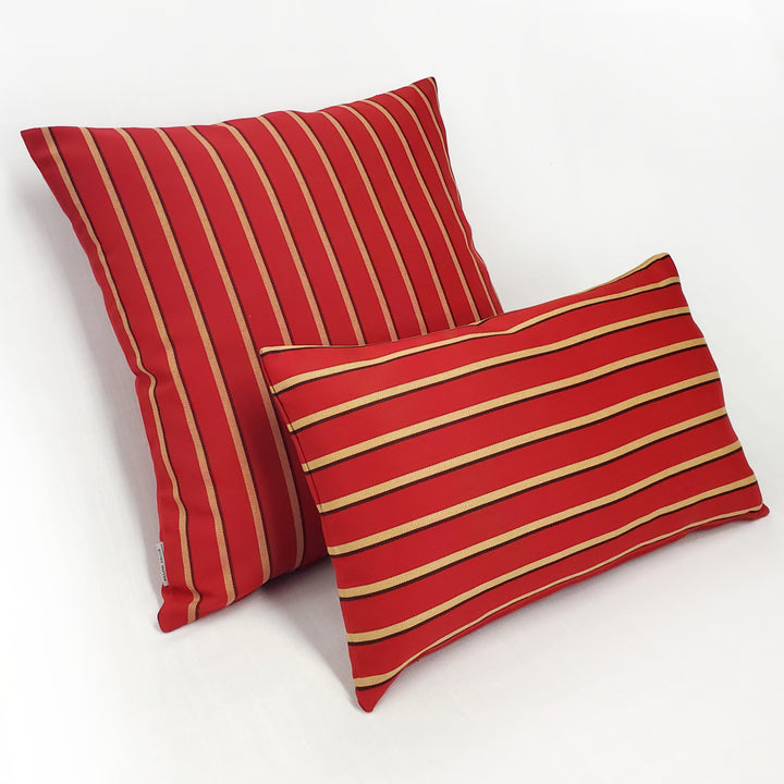 Sunbrella 20x20 Harwood Crimson Outdoor Pillow with Polyfill Insert Image 4