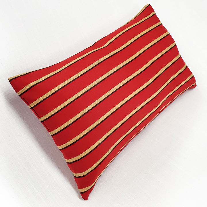 Sunbrella Harwood Crimson Outdoor Pillow 12x19 with Polyfill Insert Rectangular Image 3