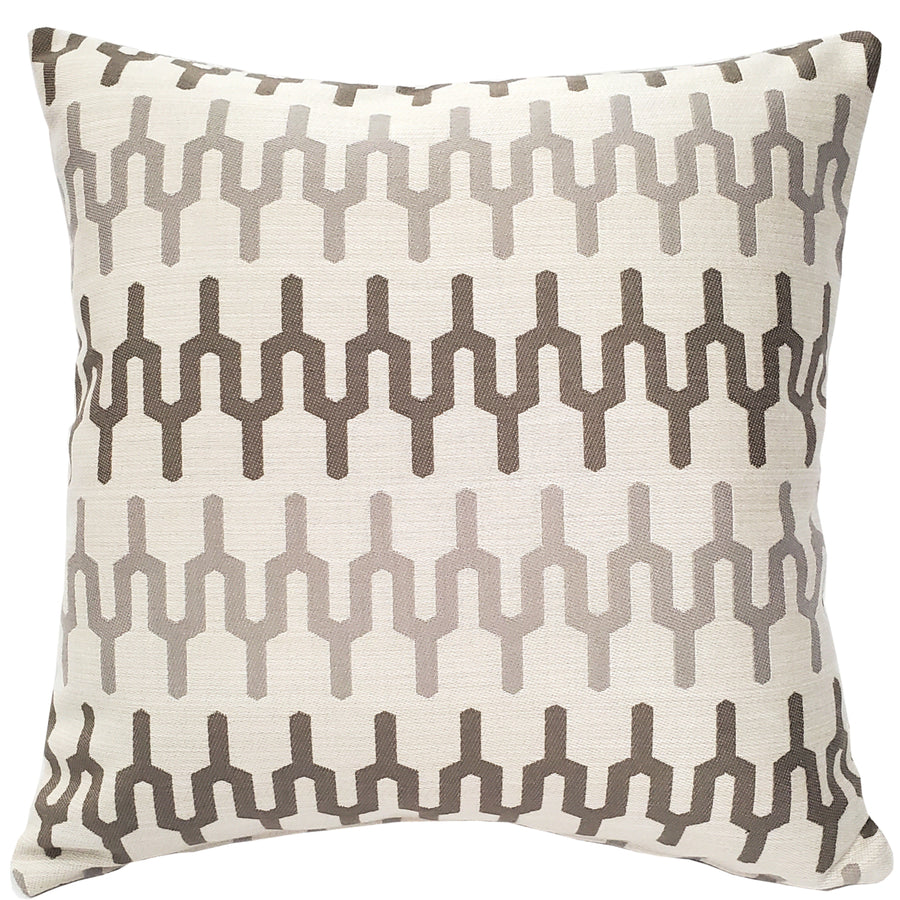 Wake Stone Edge Geometric Outdoor Pillow 19x19, with Polyfill Insert Image 1