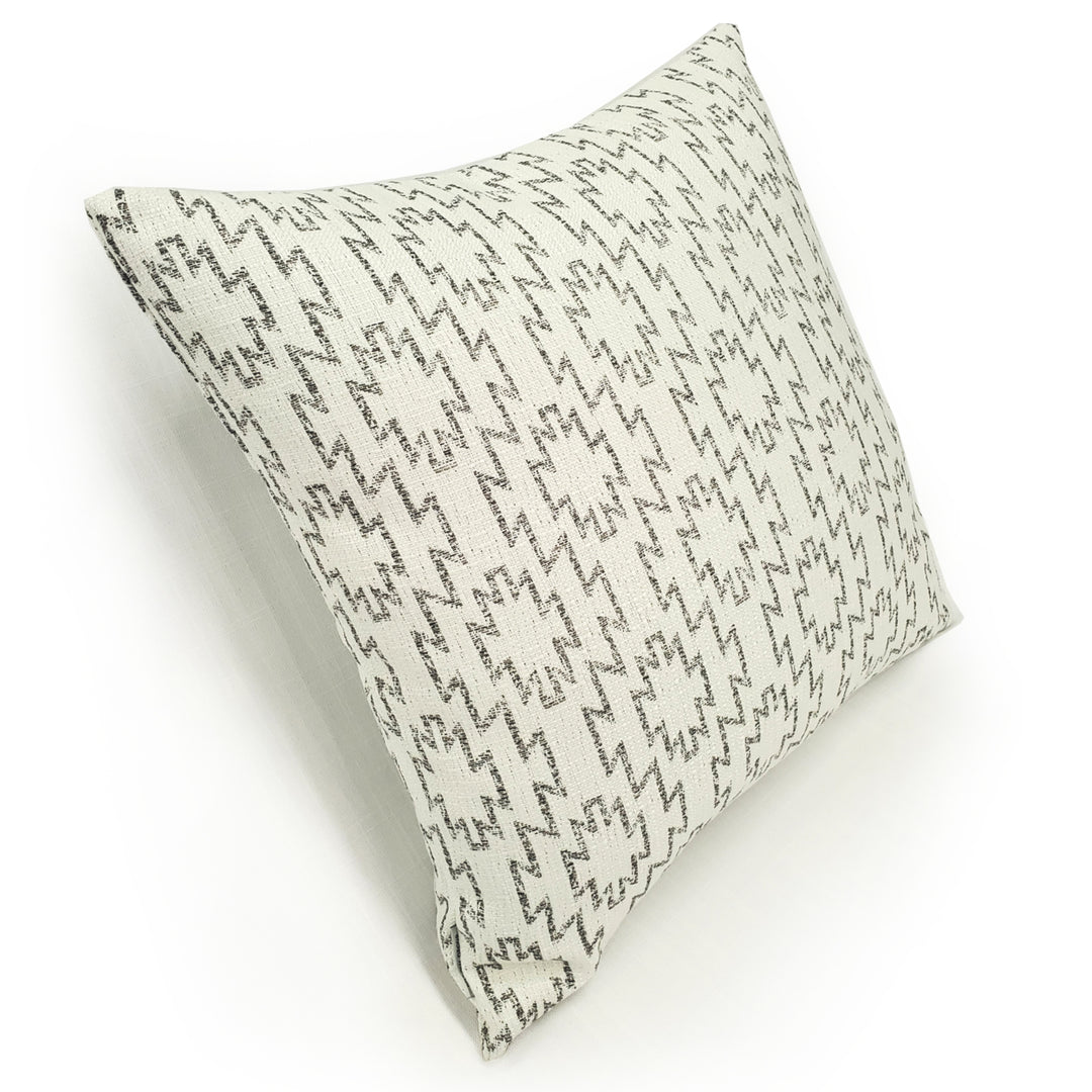 Mirador Dust Bowl Outdoor Pillow 19x19 Polyfill Acrylic Geometric Gray Brown Image 3