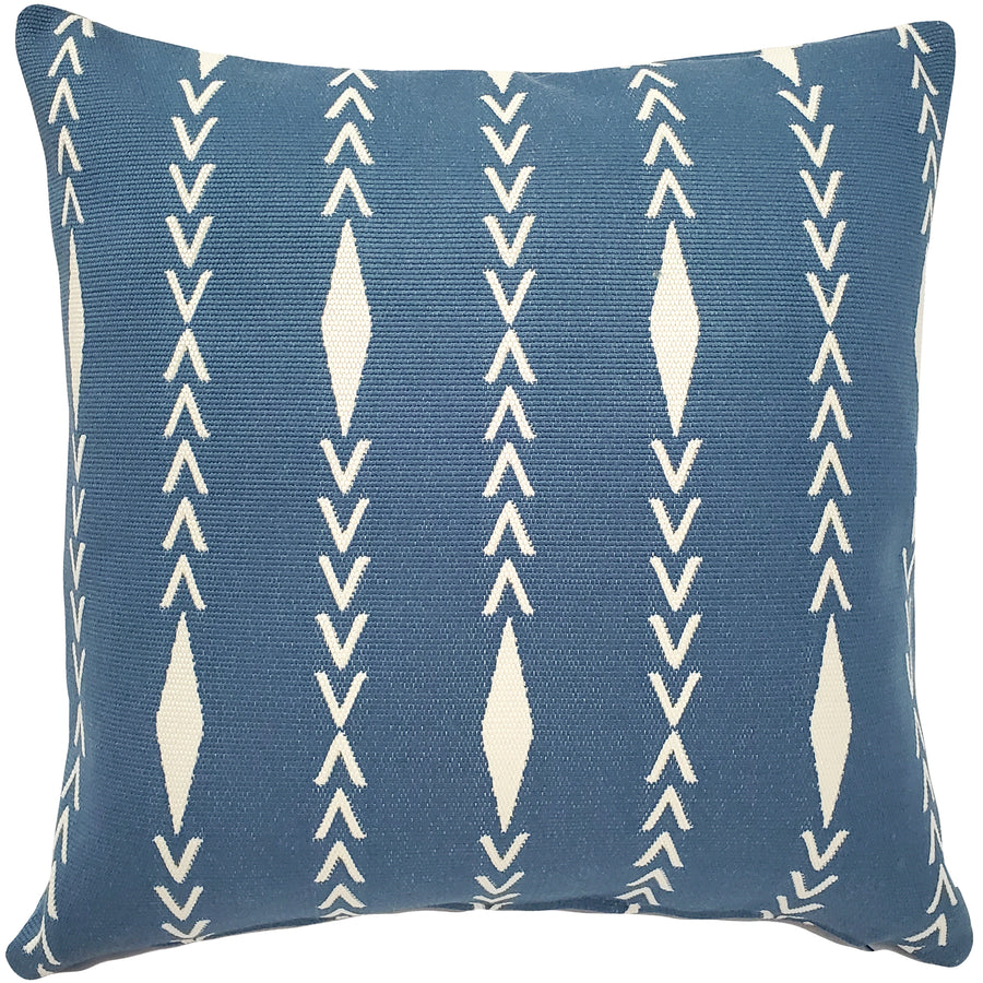 Diamond Ray Mineral Blue Throw Pillow 20x20, with Polyfill Insert Image 1
