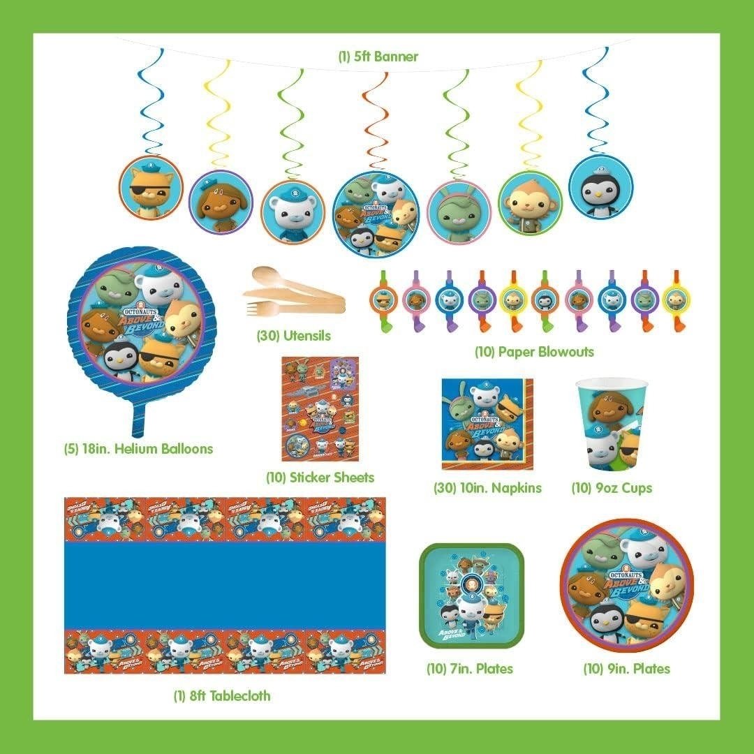 Mighty Mojo Octonauts Above and Beyond Party Kit 100+ pcs Balloons Decorations Image 3