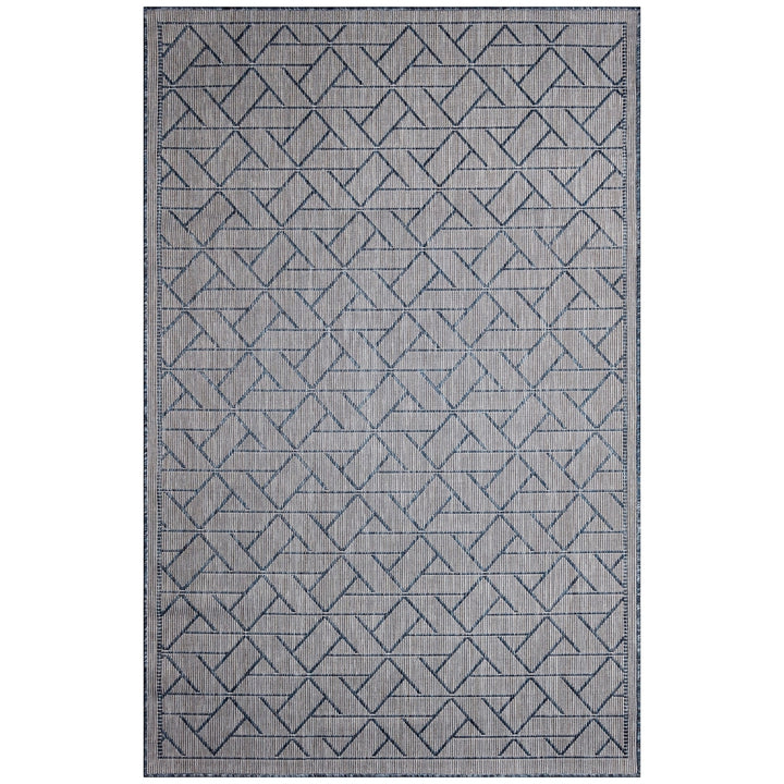 Liora Manne Carmel Pyramid Indoor Outdoor Rug Navy Image 2