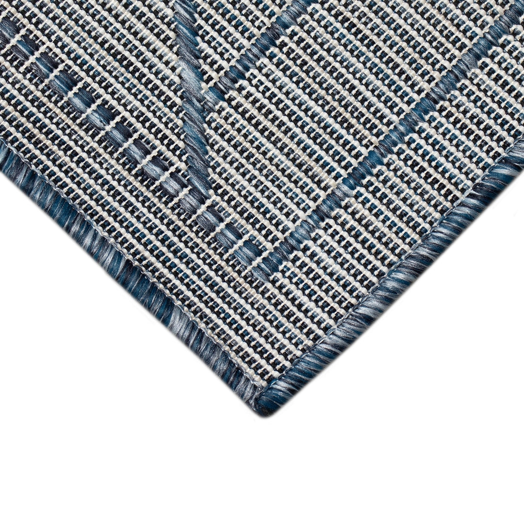 Liora Manne Carmel Pyramid Indoor Outdoor Rug Navy Power Loomed 5x8 Durable Image 5