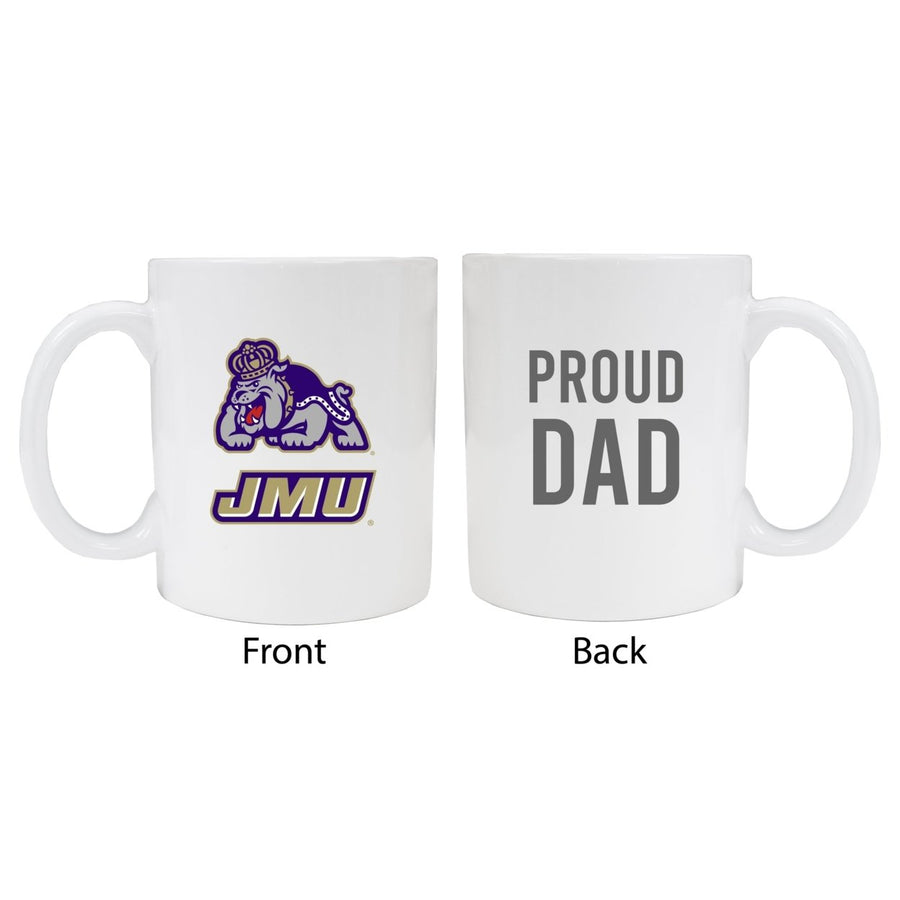 James Madison Dukes Proud Dad Ceramic Coffee Mug - White (2 Pack) Image 1