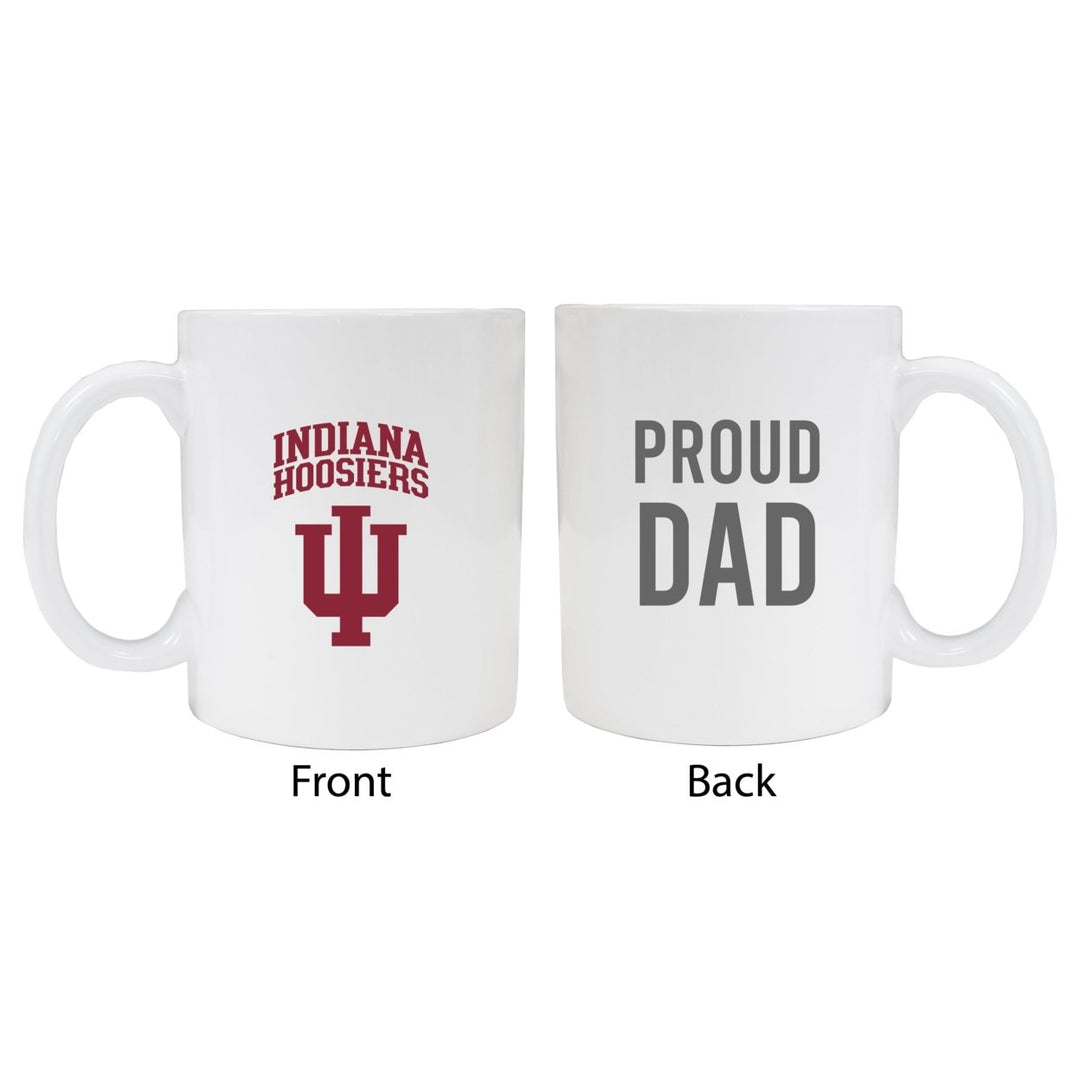 Indiana Hoosiers Proud Dad Ceramic Coffee Mug - White (2 Pack) Image 1