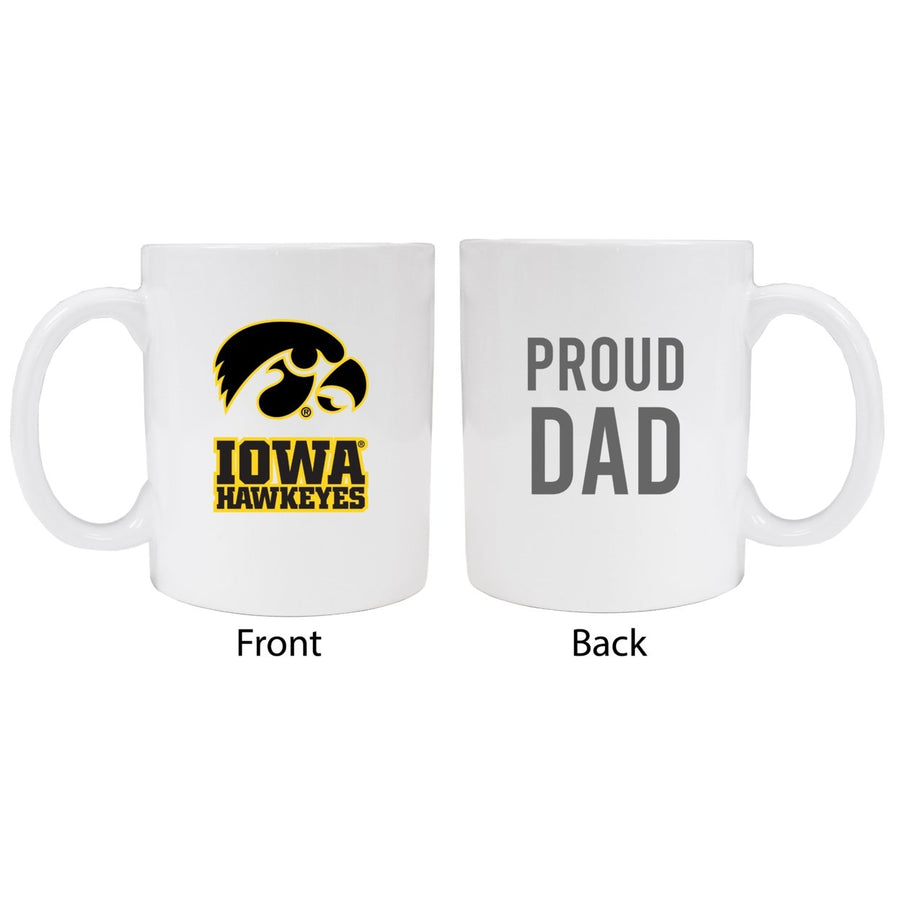 Iowa Hawkeyes Proud Dad Ceramic Coffee Mug - White (2 Pack) Image 1