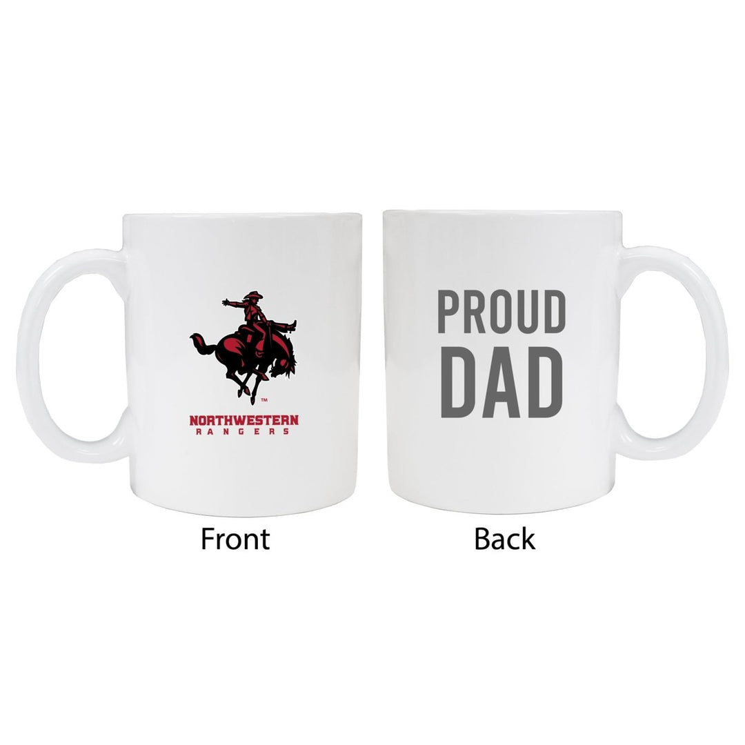 Northwestern Oklahoma State University Proud Dad Ceramic Coffee Mug - White (2 Pack) Image 1